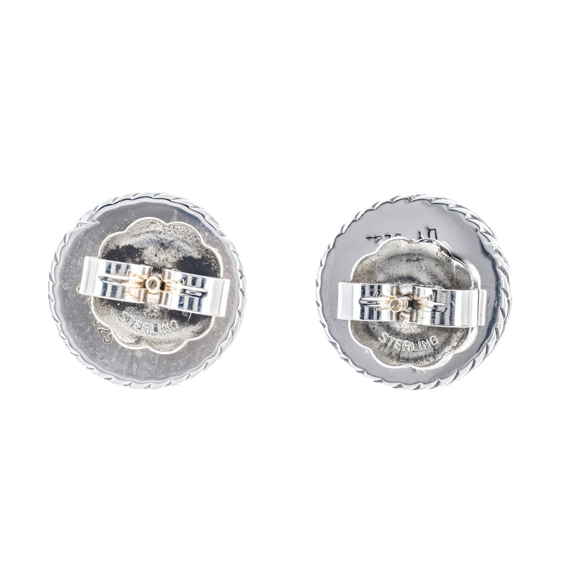 David Yurman | .6CTW Diamond + Smoky Quartz Cerise Stud Earrings - 925 Sterling Silver