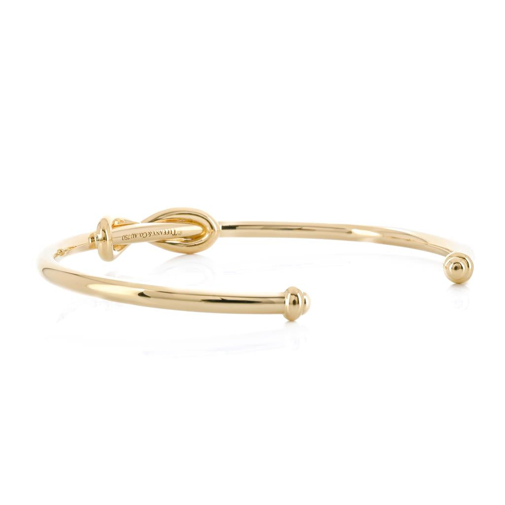 Tiffany & Co. infinity ブレスレット ゴールド Au750 Tiffany & Co. Infinity Diamond Cuff Bracelet 18K Yellow Gold Size