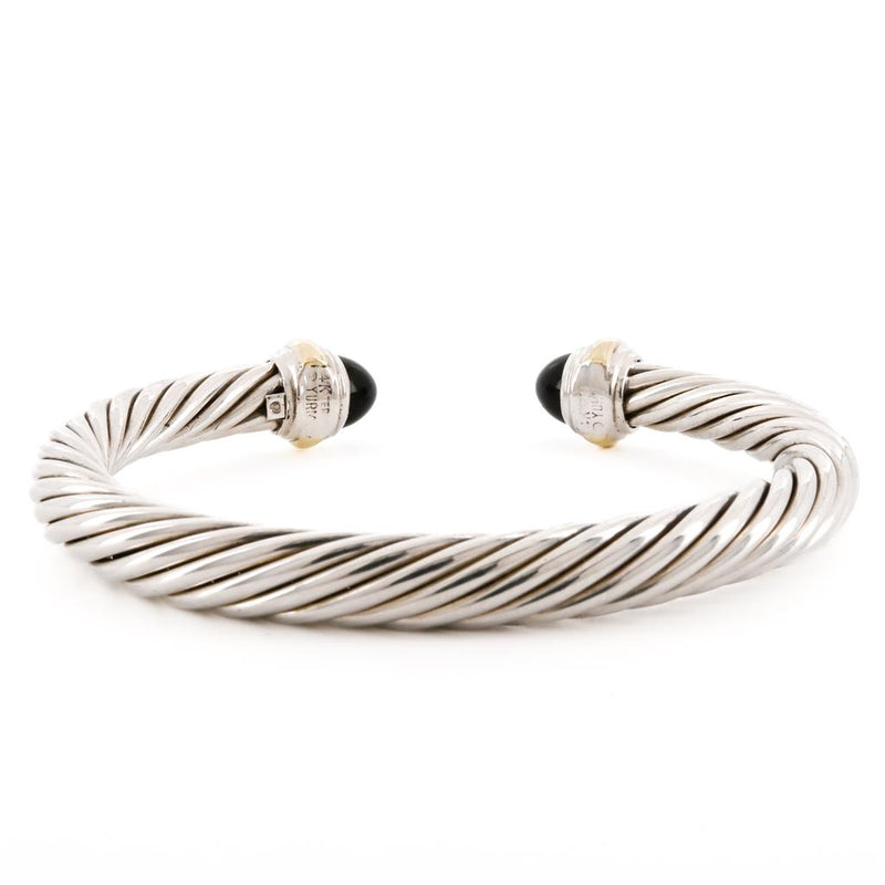 David Yurman | Onyx Cable Cuff, 7" - 925 Sterling Silver