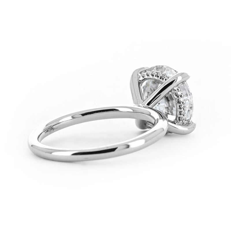 4.28ctw Round Lab-Grown Diamond Engagement Ring, Signature Solitaire - 950 Platinum