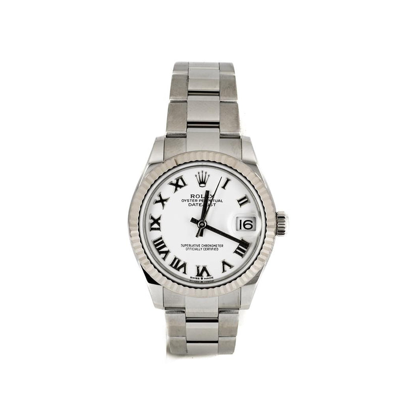 Rolex | 31mm Datejust, Silver Dial, Fluted Bezel, Stainless Steel - 278274