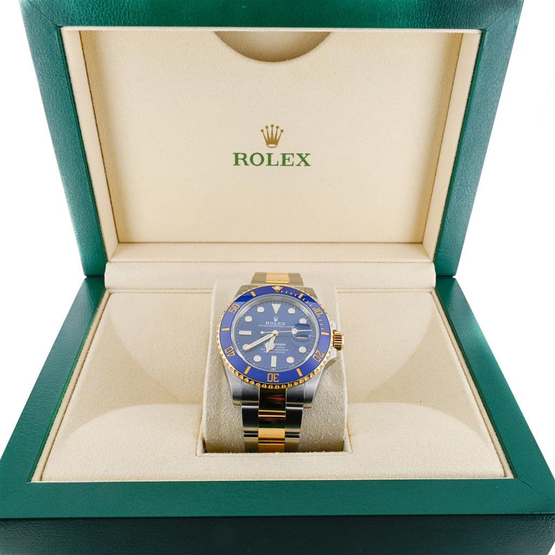 Rolex | 41MM Submariner Date "Bluesy" , Blue Dial - 18K Yellow Gold + Stainless Steel - 126613