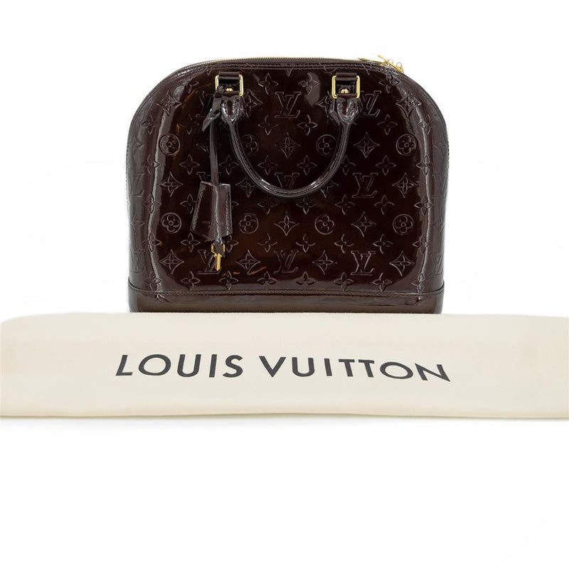 Louis Vuitton | Alma GM Amarante, Burgundy Vernis Monogram