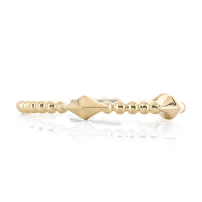 Bujukan Pyramid Band, Size 6.5 - 14K Yellow Gold