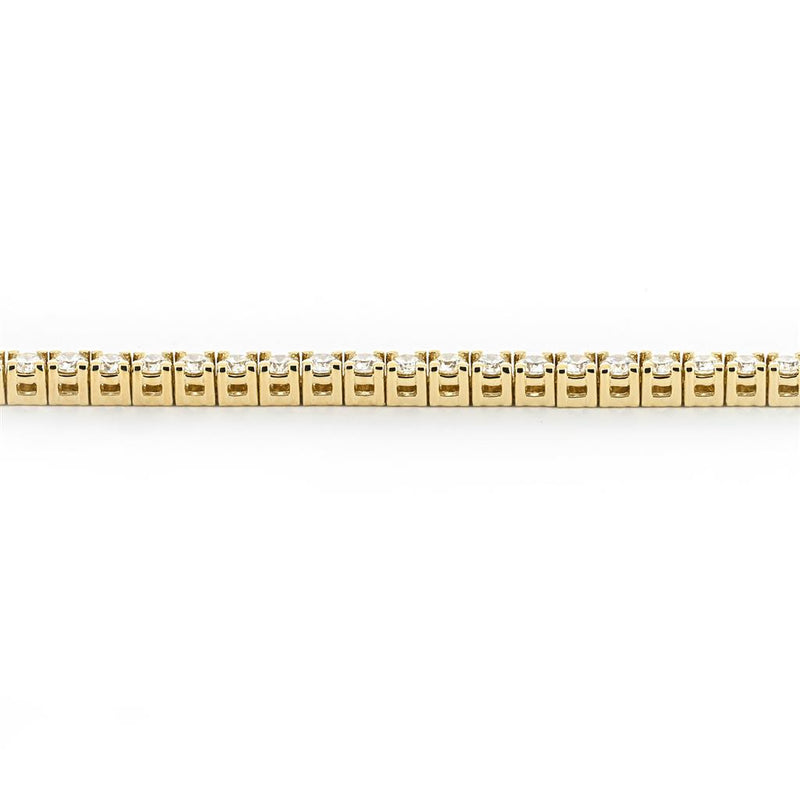 3.0ctw Round Diamond Tennis Bracelet, 7" - 14K  Yellow Gold