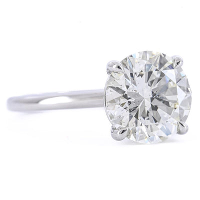 3.35CTW Round Diamond Engagement Ring - Solitaire - 950 Platinum