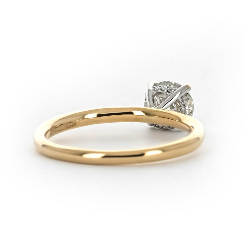 1.15ctw Round Lab-Grown Diamond Engagement Ring, Signature Solitaire - 14K Yellow Gold