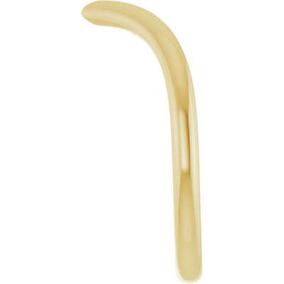 "V" Contour Band, Size 6.5 - 14K Yellow Gold