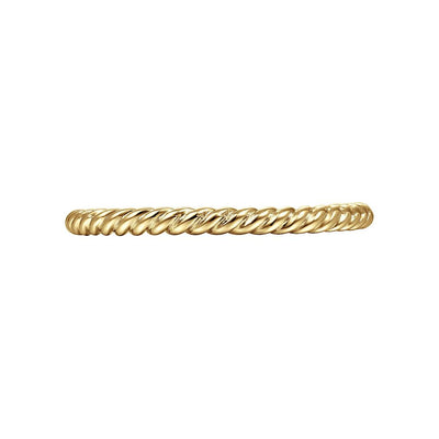 Twisted Rope Band - 14K Yellow Gold