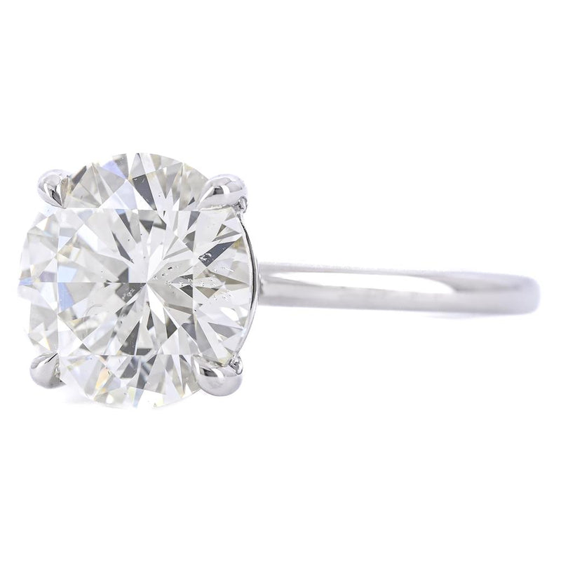 3.35CTW Round Diamond Engagement Ring - Solitaire - 950 Platinum