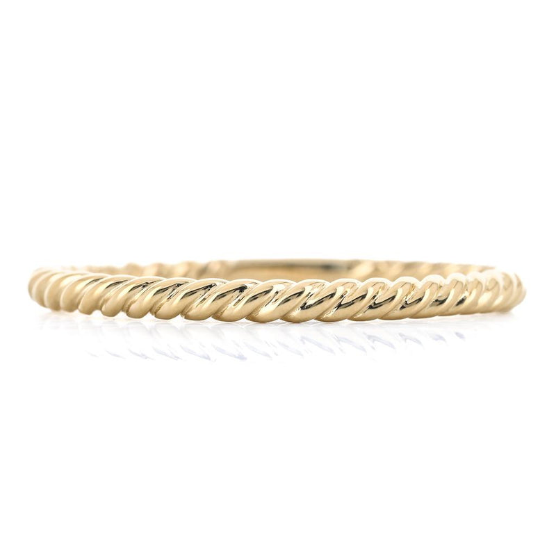 Twisted Rope Band, Size 6.5 - 14K Yellow Gold