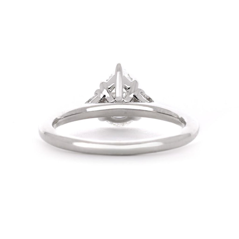 1.38ctw Pear Three-Stone Lab Grown Diamond Engagement, Trillian - 14K White Gold