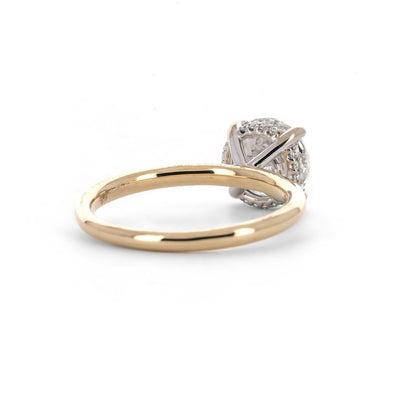 2.62ctw Round Solitaire Diamond Engagement Ring - Multi-Tone Gold