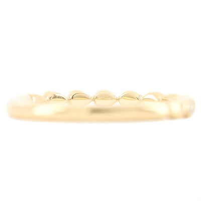 .04CTW Round Diamond + Gold Alternating Band- Bezel - 14K Yellow Gold