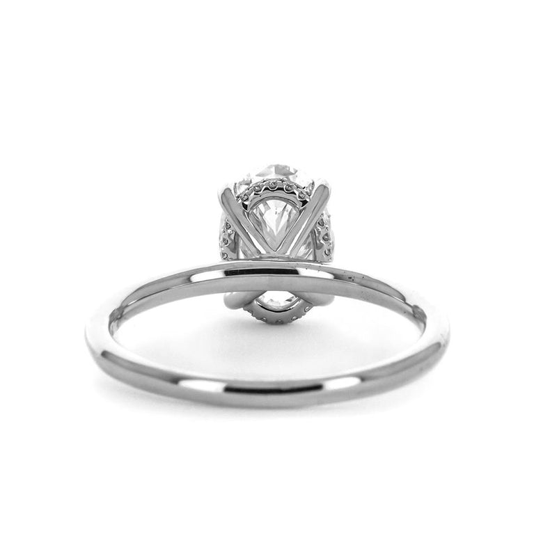 2.07ctw Oval Lab-Grown Diamond Engagement Ring, Signature Solitaire - 950 Platinum