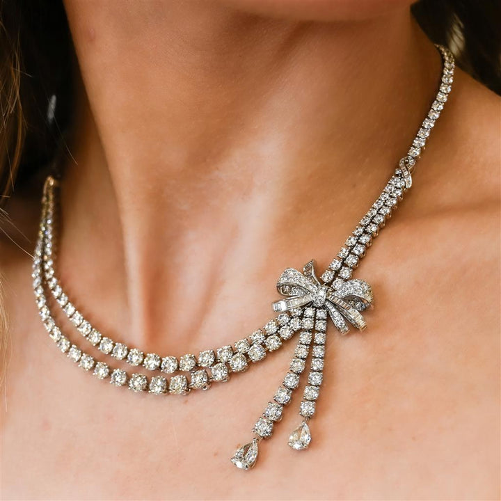 【Monday Edition】24SS FRENCH BOW TWO WAY NECKLACE NECKLACES - MONDAY EDITION