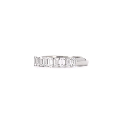 1.21ctw Emerald Lab Grown Diamond Band - 950 Platinum