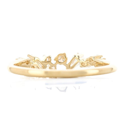 .27CTW Baguette + Round Diamond Band - Scattered - 14K Yellow Gold