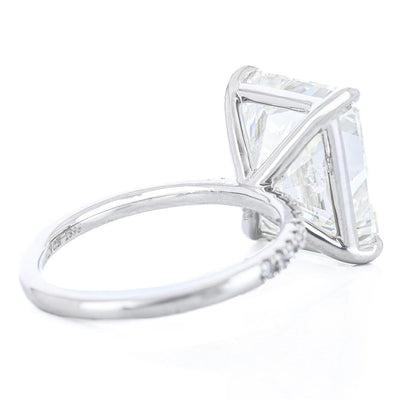 8.52CTW Radiant Diamond Engagement Ring - Pavé Band - 950 Platinum