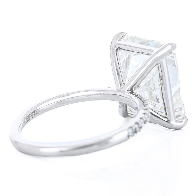 8.52CTW Radiant Diamond Engagement Ring - Pavé Band - 950 Platinum