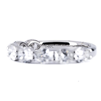 1.03ctw East-West Oval Diamond Band, Size 6.5 – 950 Platinum