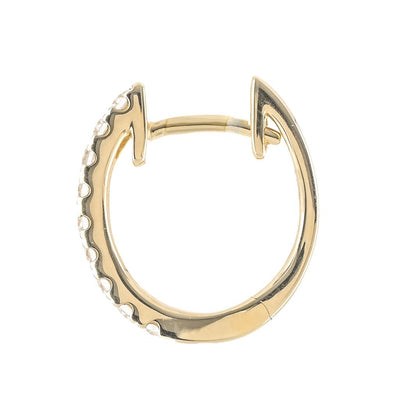 .20CTW Round Diamond Huggie Earrings - 14K Yellow Gold