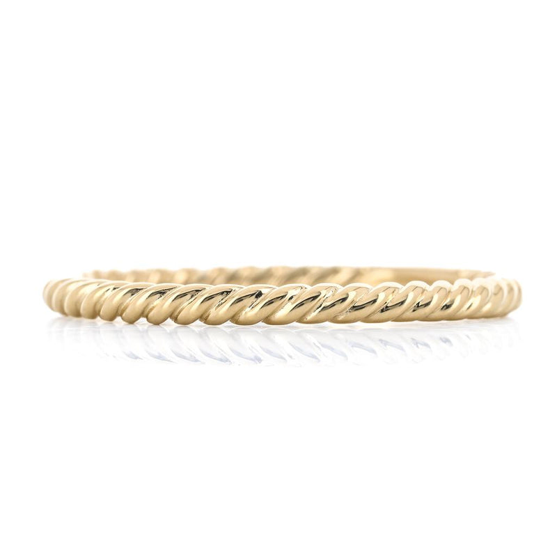 Twisted Rope Band, Size 6.5 - 14K Yellow Gold
