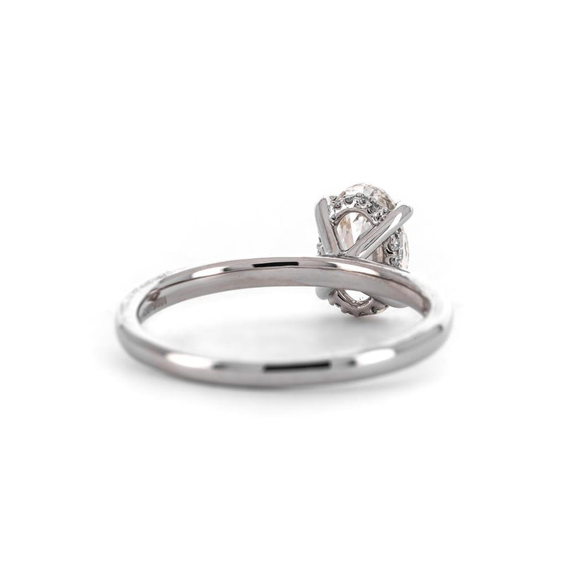 1.29ctw Oval Diamond Engagement Ring - 950 Platinum