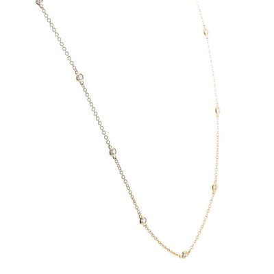 .38CTW Round Diamonds By the Yard Necklace, 18" - 14K Yellow Gold