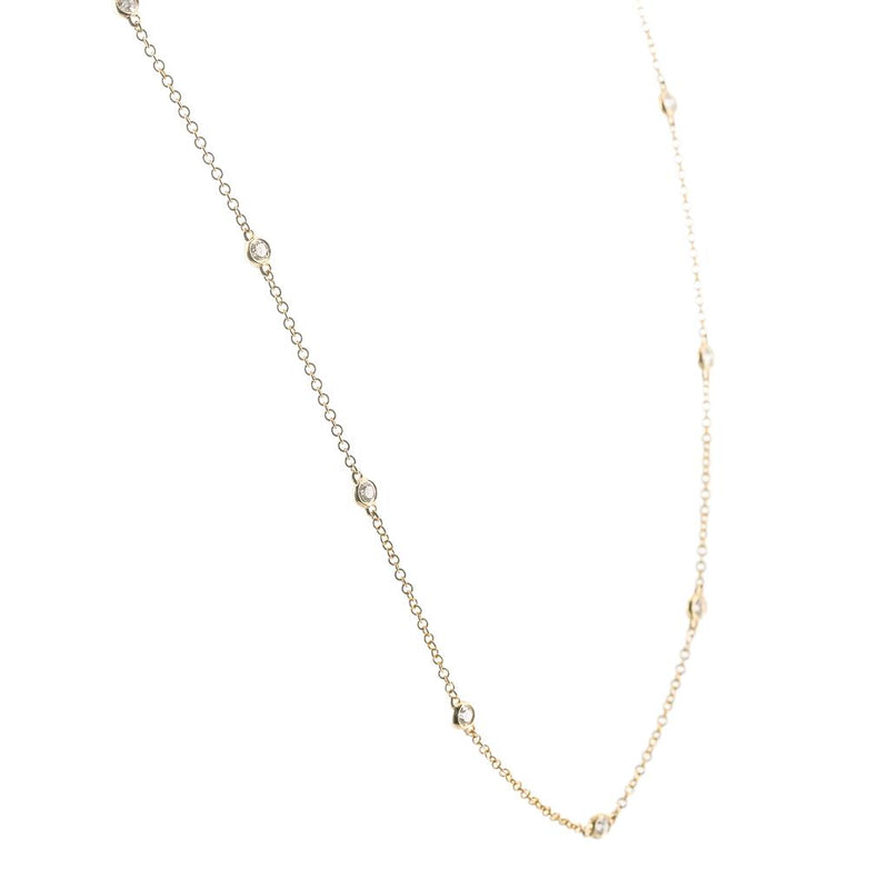 .38CTW Round Diamonds By the Yard Necklace, 18" - 14K Yellow Gold