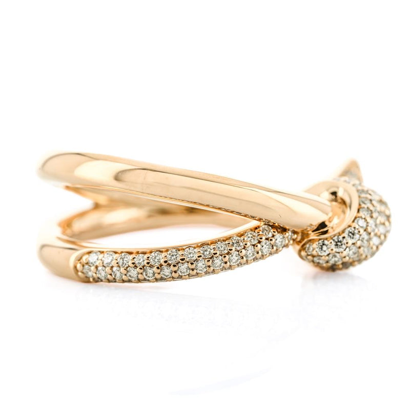 Tiffany & Co. | .33CTW Round Diamond Tiffany Knot Ring Size 6.5 - 18K Yellow Gold