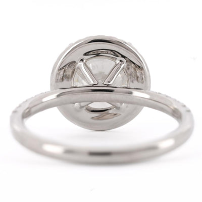 3.45CTW Round Engagement Ring - Halo  - 950 Platinum
