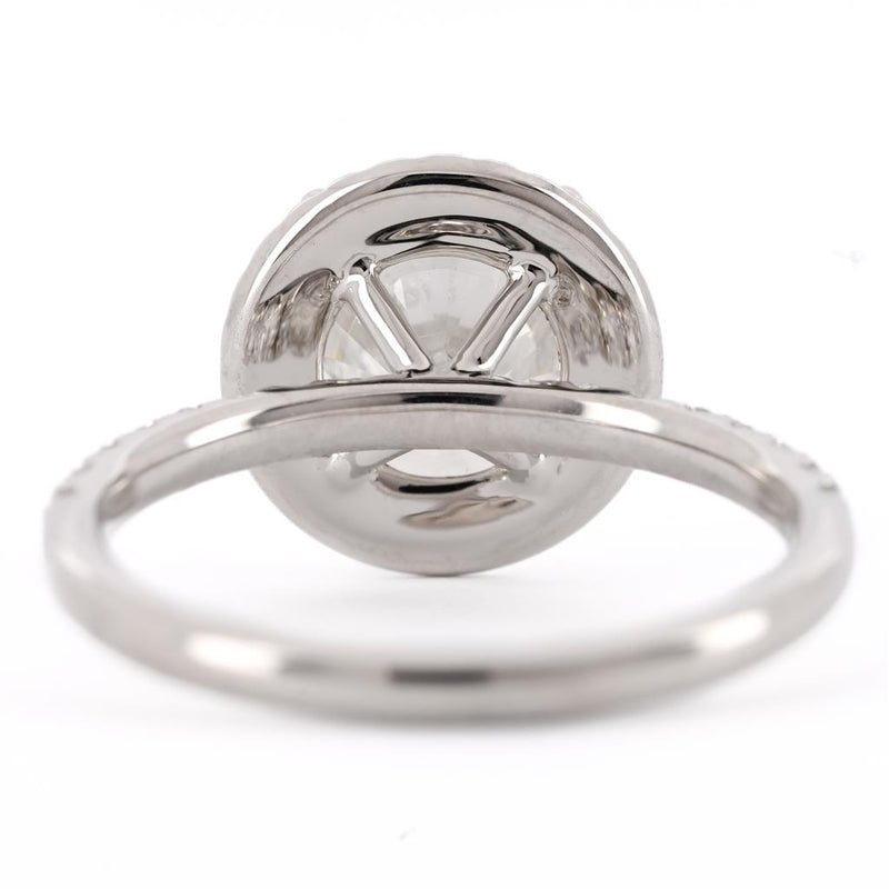 3.45CTW Round Engagement Ring - Halo  - 950 Platinum