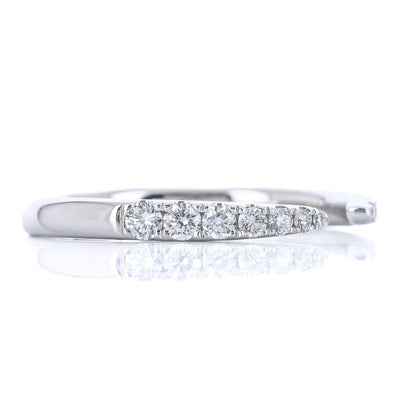 .29CTW Round Diamond Band - Open Point - 14K White Gold