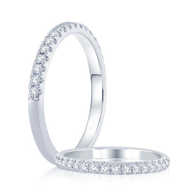 0.30ctw Lab-Grown Diamond Band - White Gold