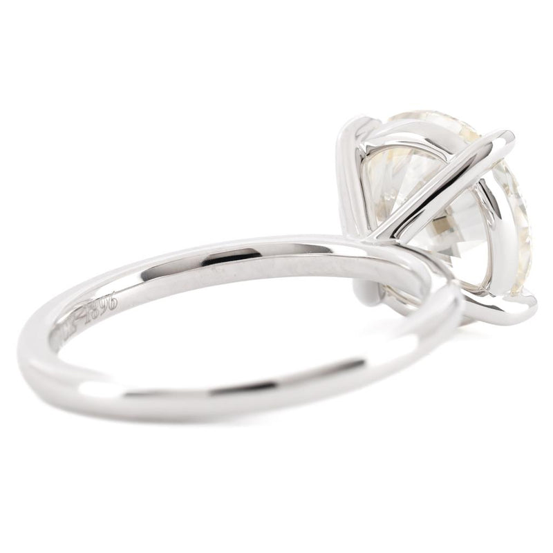 4.72CTW Round Diamond Engagement Ring - Solitaire - 14K White Gold