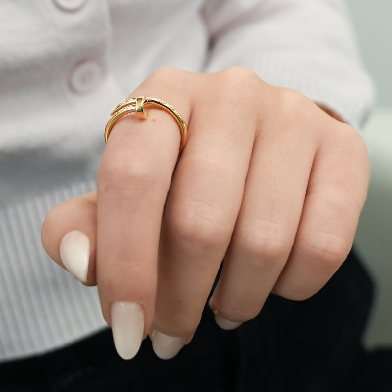 Cartier | Juste Un Clou Ring, Size 5 - 18K Yellow Gold