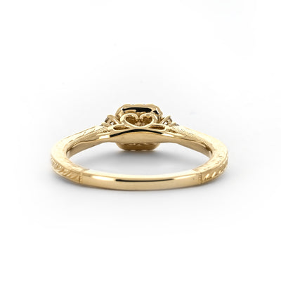 0.23ctw Diamond Engagement Ring + Victorian Halo