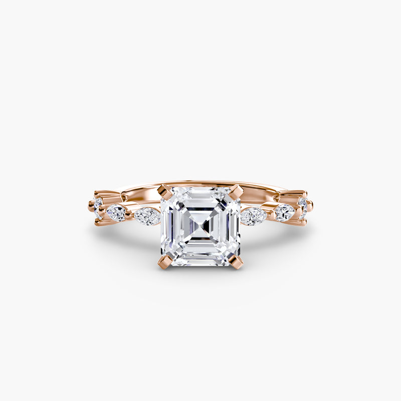 Solitaire with Eternity Pavé