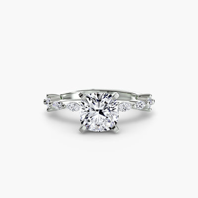 Solitaire with Eternity Pavé