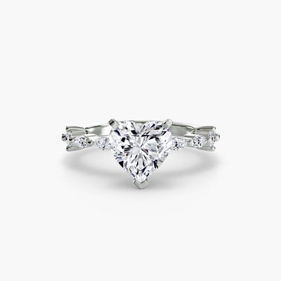 Solitaire with Eternity Pavé