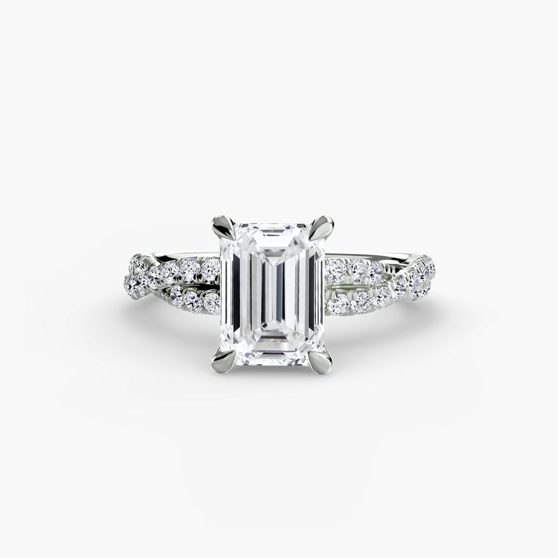 The Twisted Pavé Solitaire
