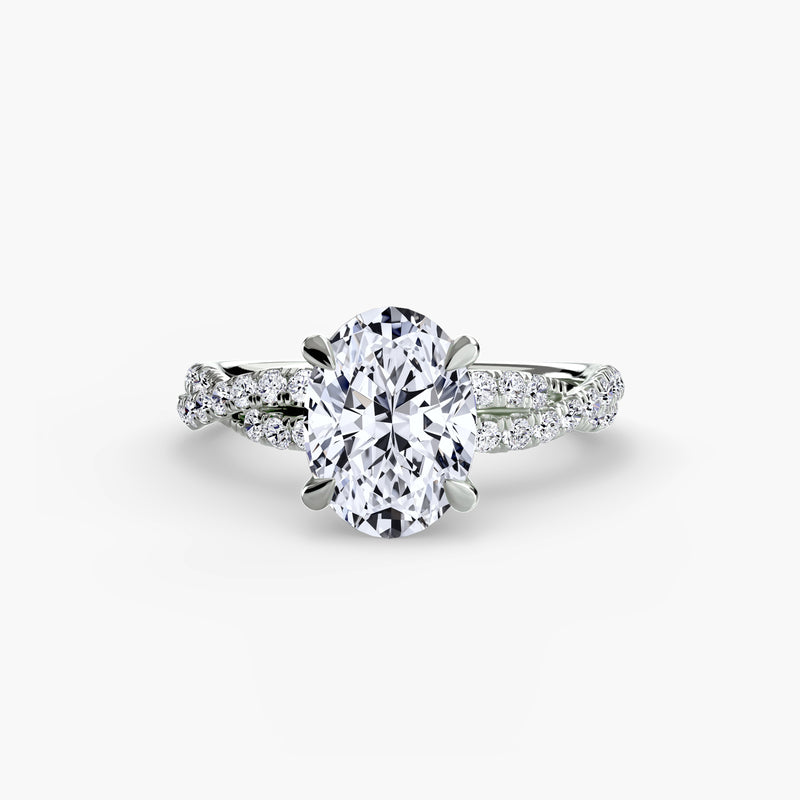 The Twisted Pavé Solitaire