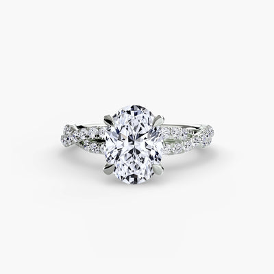The Twisted Pavé Solitaire