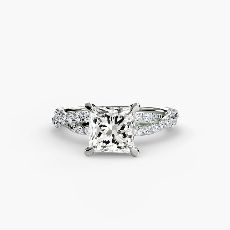 The Twisted Pavé Solitaire
