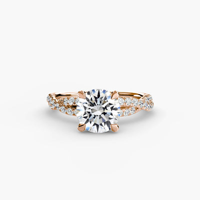 The Twisted Pavé Solitaire