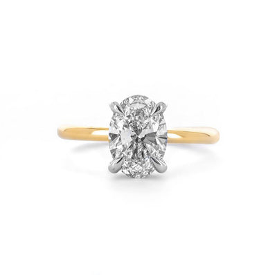 1.81ctw Oval Diamond Engagement Ring + Hidden Halo