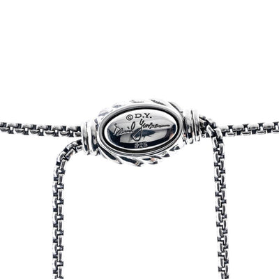 David Yurman | .52CTW Round Diamond Starburst Lariat Necklace, 27" - 925 Sterling SIlver