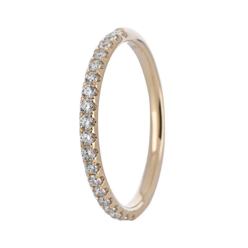 0.25ctw Prong Set Diamond Band, Size 6.5 – 14K Yellow Gold