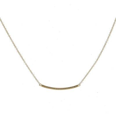 0.18ctw Round Diamond Bar Necklace - White Gold